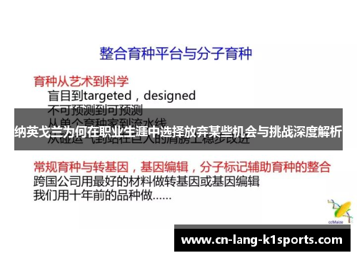 纳英戈兰为何在职业生涯中选择放弃某些机会与挑战深度解析